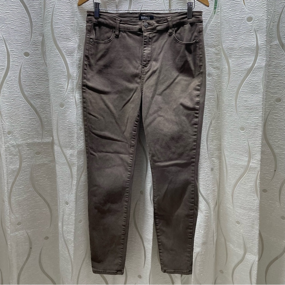 Buffalo Hanna Skinny Jeans Womens 10‎ Brown Excellent High Rise Stretch Tencel